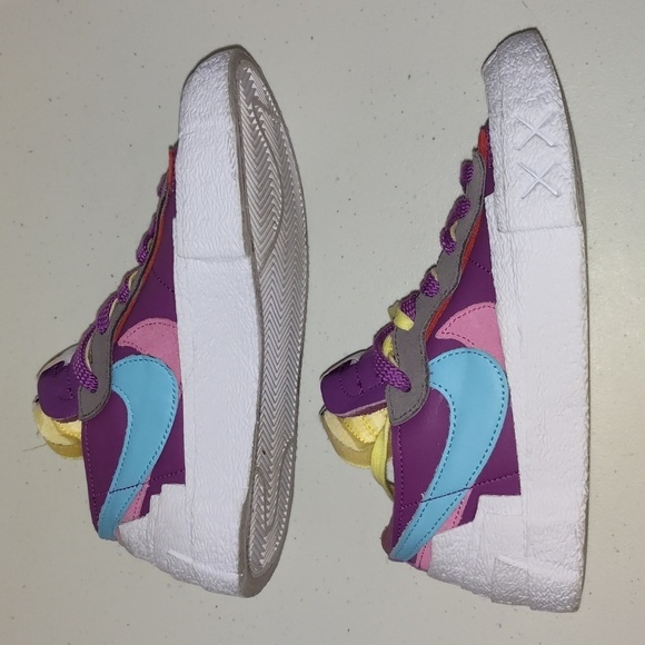 Nike Blazer Low x Sacai x Kaws Multicolor Low Top Lace Up Sneaker Shoes 4.5 - Picture 4 of 12